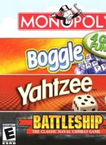 4 Game Fun Pack Monopoly/Boggle/Yahtzee/Battleship